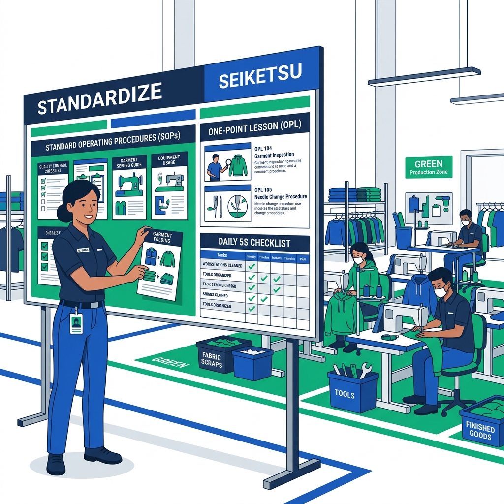 4S Standardize Seiketsu Visual SOPs Illustration
