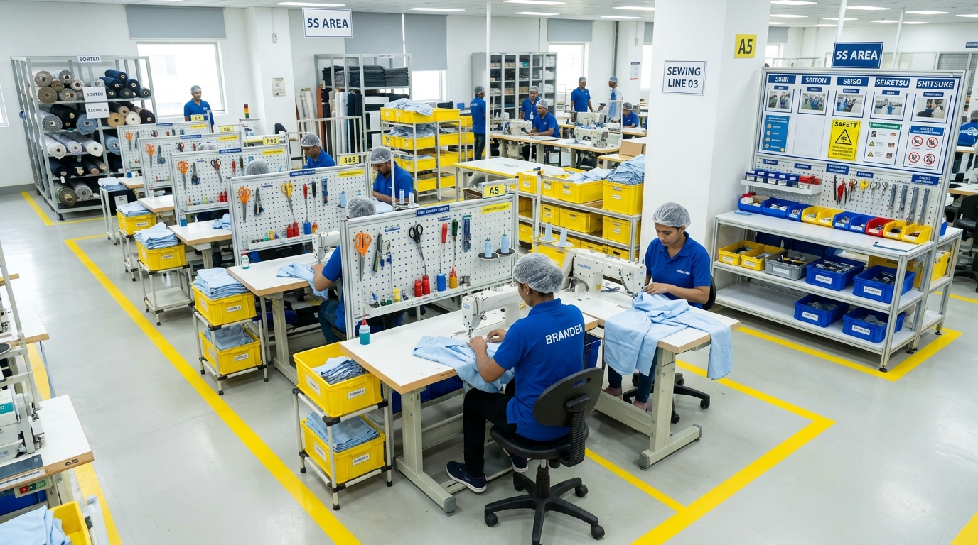 5S implementation and factory organisation project